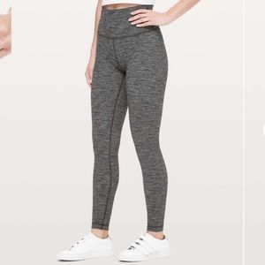 Lululemon Variegated Knit Wunder Under Tights
